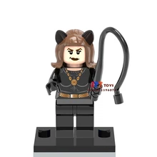 50 шт. супергерой Женщина-кошка комиксы строительные блоки, друзья для девочек и мальчиков детские игрушки brinquedos menina