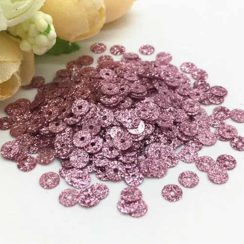 Glitter light purple 4000 шт блестки 4 мм Блестящий Порошок ПВХ блестки пайетки Швейные поделки аксессуары для одежды Lentejuelas Para Coser - Цвет: Glitter light purple