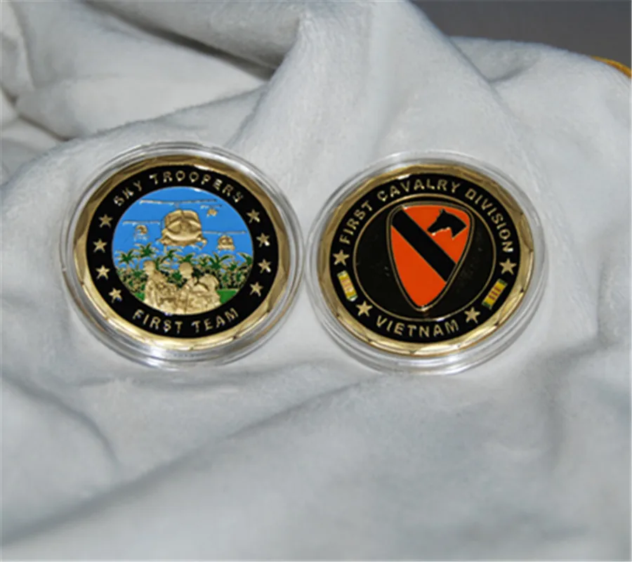 

Sample order,US Army 1st CAVALRY DIVISION VIETNAM The First Team Challenge Coin