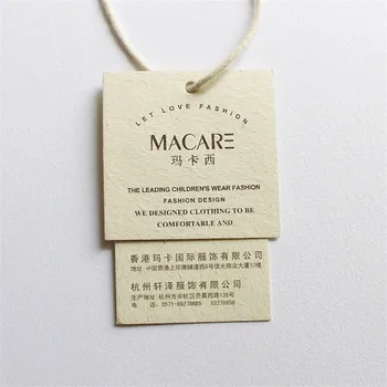 

Factory Price High - End Custom 700G Thickness Vanilla Paper Tag