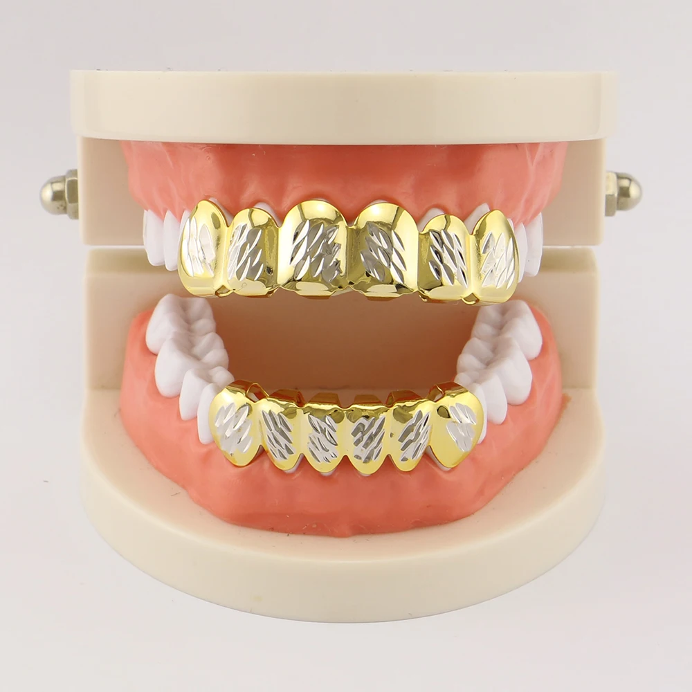 OMYFUN Заводская распродажа хип хоп GRILLZ зубные грили колпачки для зубов двойной