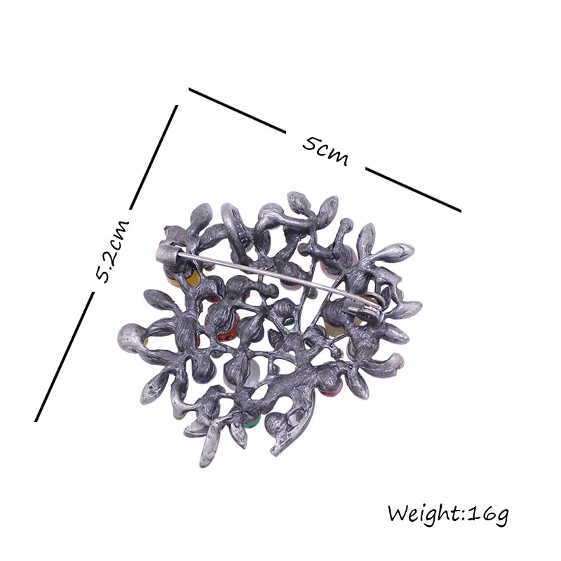 TANGTANG, цветные Броши из природного камня для женщин и мужчин, цветочные булавки на застежке, свадебные ювелирные изделия в винтажном стиле, хит, дизайн BRH1034