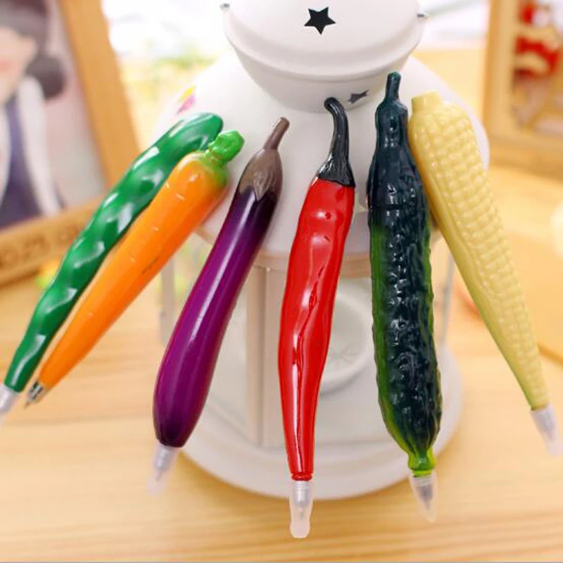 

Hot Sale 1 Pc Colorful Cartoon Fruit Ballpoint Magnet Pen Educational Toys Office School Supplies Stationery Student Prizes