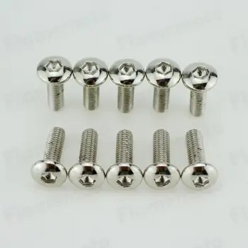 

Steel Bolts Screw Chrome 5 x 16mm 10pcs