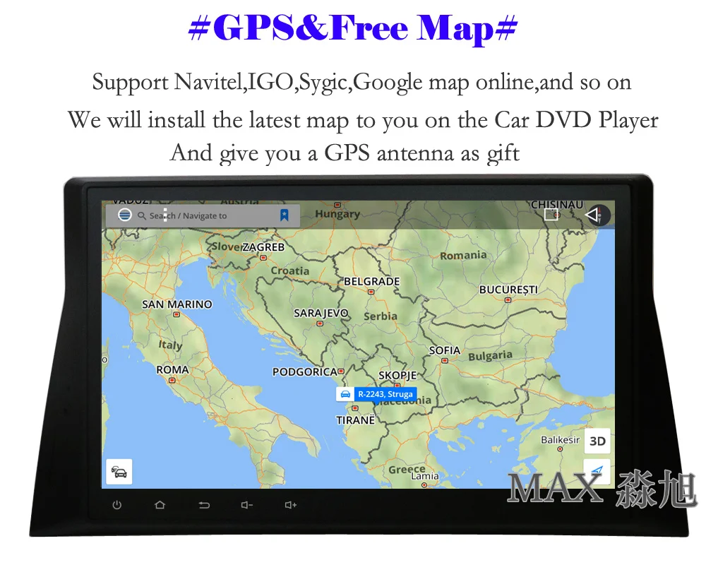 Best MAX Android 8.1 Car DVD For Honda Accord 8 North American Version Car Radio RDS Bluetooth Call/Music WiFi SWC GPS Free Map 3