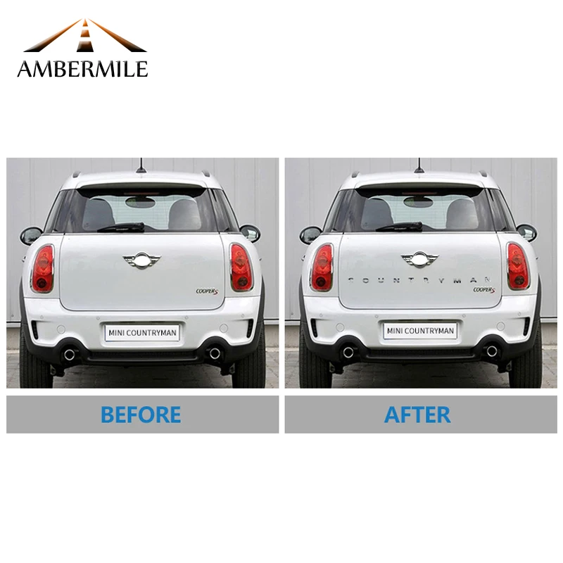 Automobilia 3d Metal Letter Sticker Countryman Rear Trunk Emblems