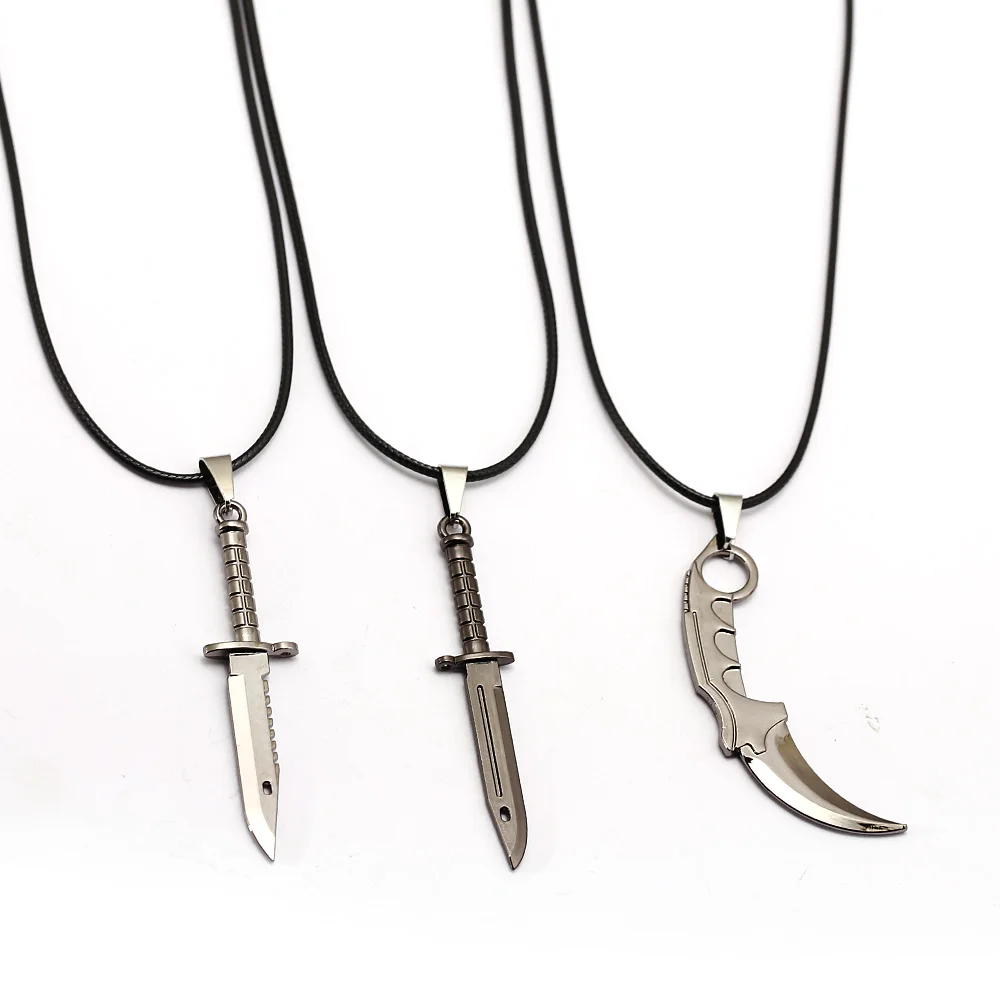 

Game Jewelry Statement Necklace Peripherals Personality CSGO Counter Strike Karambit Game M9 Knife Paw Knife Alloy Knife Pendant