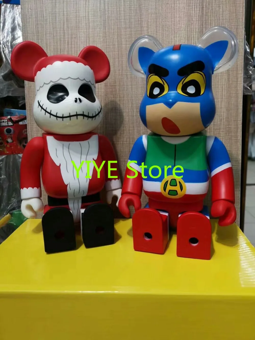 

2018 12 New 400% Bearbrick Jack Dynamic Superman PVC Action Figure Collectible Model toys for Children Christmas gifts AG679