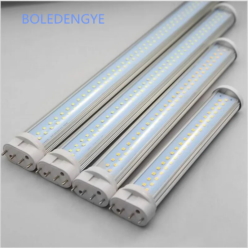 Tubo de Luz Lâmpada pl 2g11 Pll 2g11 Led Bar Epistar Smd 4pin Difuso Cover 9 w 12 w 14 w 15 w 18 w Ac96 265v Branco Frio Branco Quente