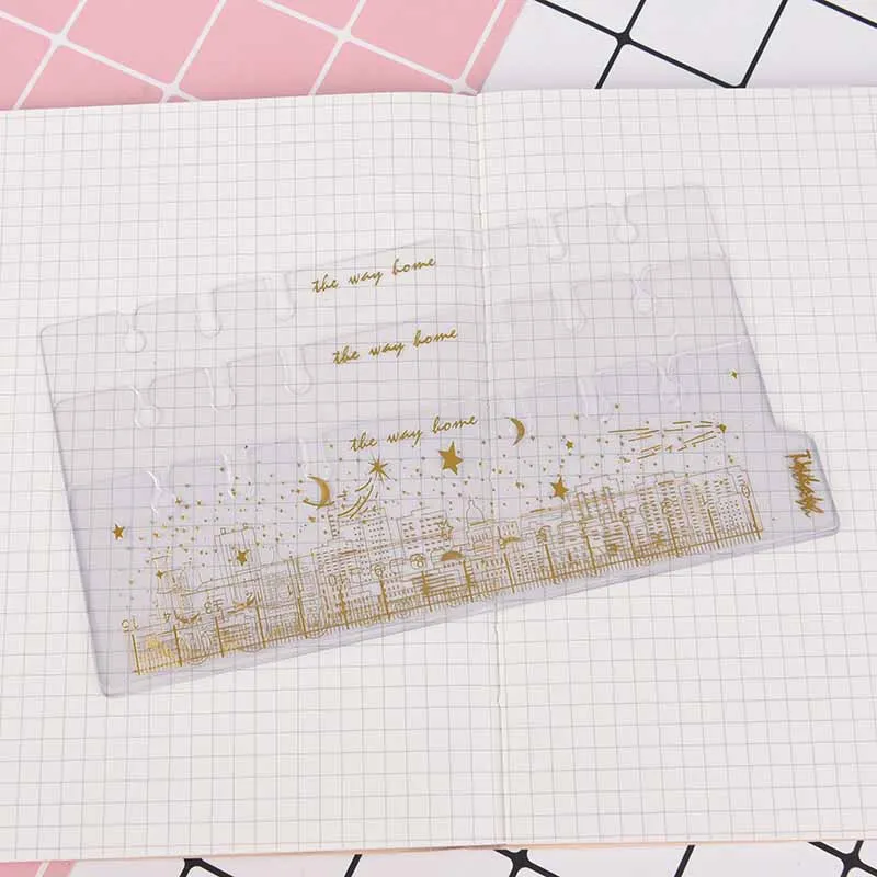 

School Creative Student Supply Gift /3Pcs 6 Holes Folder Diary Gold Foil Dividers Separator Accessory A6 Notebook Notebook