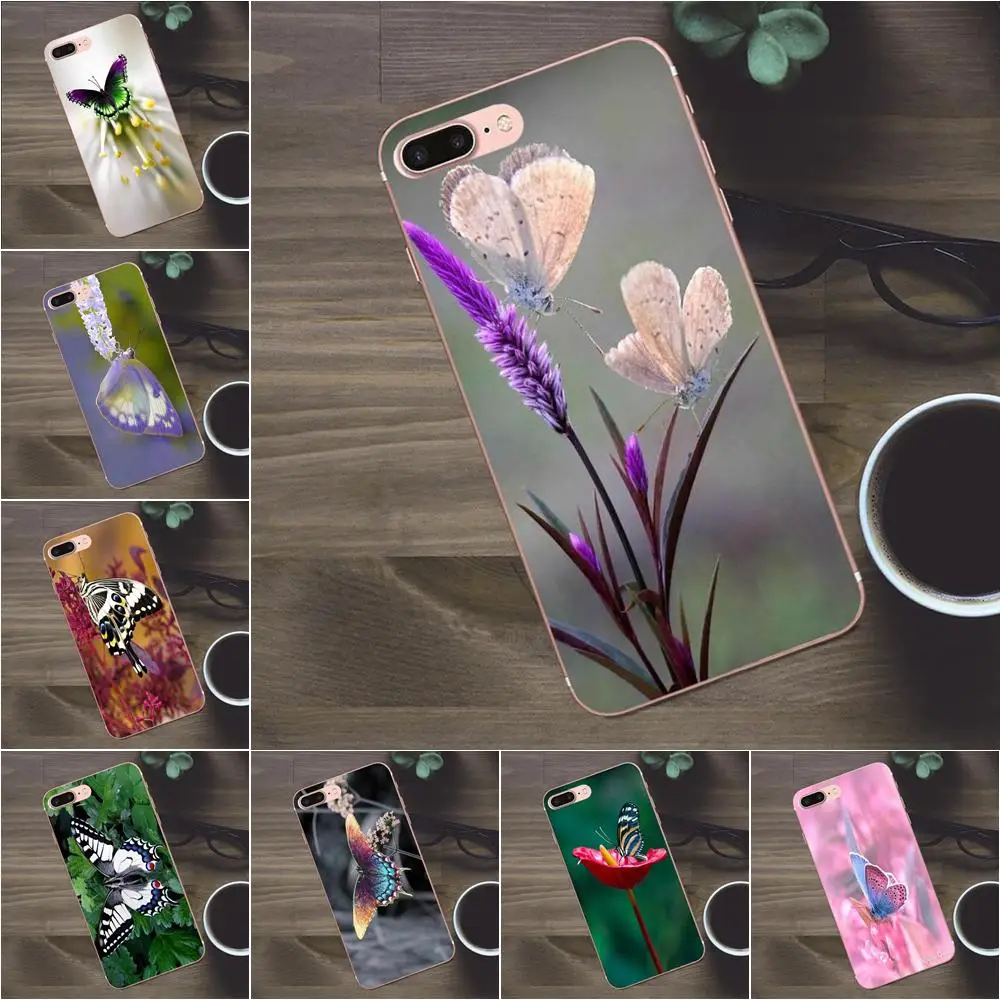 Чехол бабочка из ТПУ для Huawei G8 Honor 5C 5X 6 6X 7 8 9 Y5II Mate P7 P8 P9 P10 P20 Lite Plus 2017 красивые