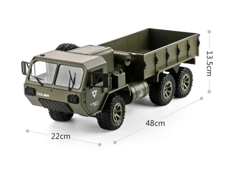 Армейский Военный Радиоуправляемый грузовик 1:16 2,4G 6WD Rock Crawler командный Коммуникационный автомобиль игрушки внедорожный RTR