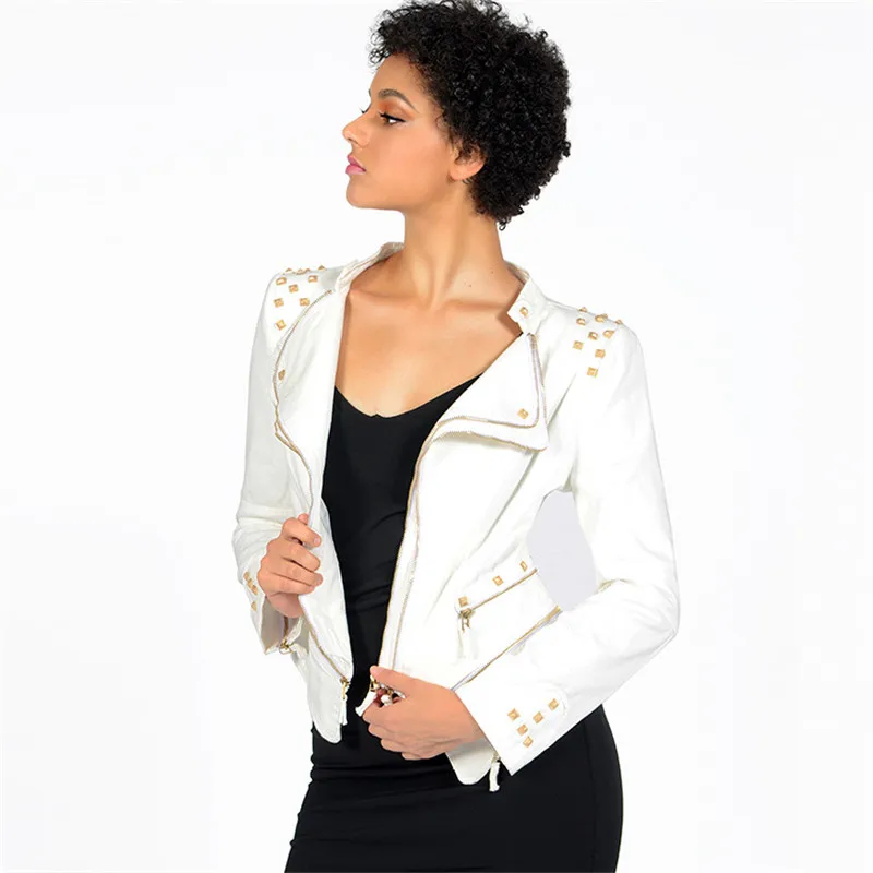 Short Jacket Womens Spring Denim Motorcycle Windbreaker Plus Size 6XL Zipper Tops Diamonds Slim Female Fashion Jeans Coats