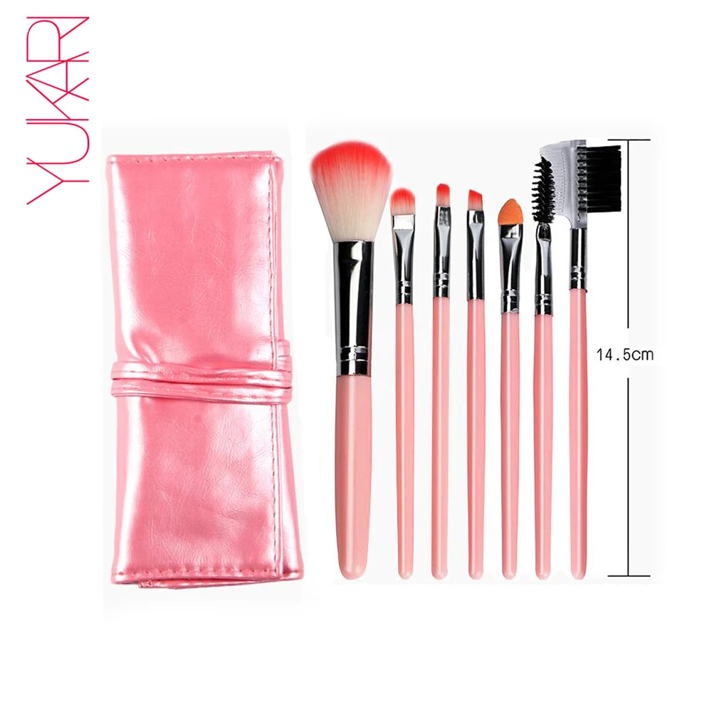 YUKARI 7pcs Makeup Brush Set bags kwasten eye lips eyebrow Blush ...