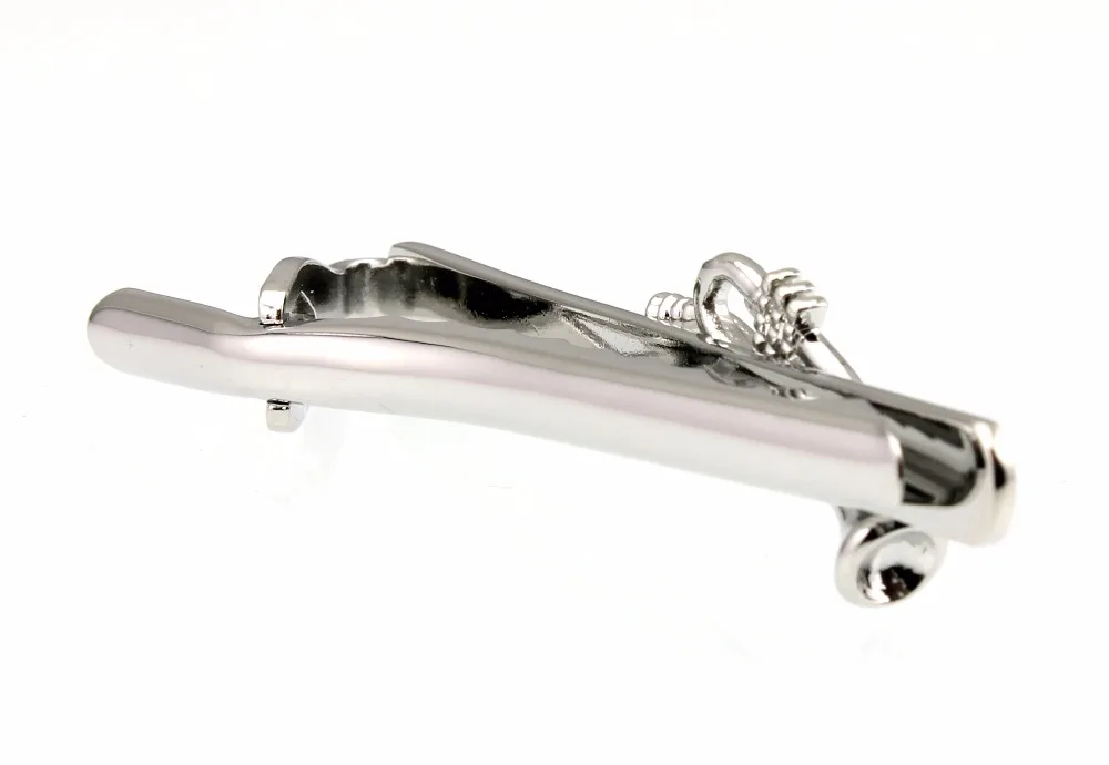 Мужской серебристый зажим для галстука Sunnylink 62 мм M3708|tie clip|silver tie clipmens clips |