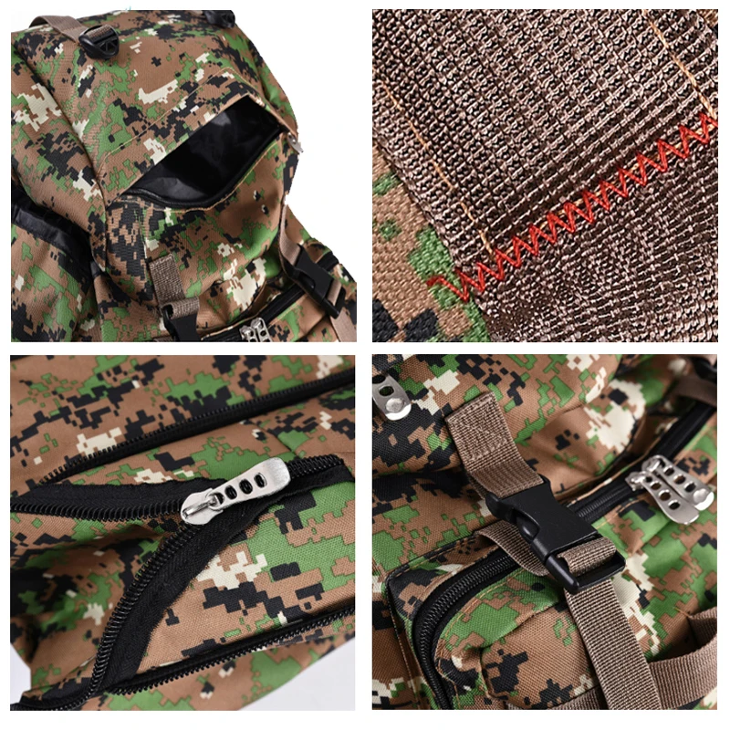 100L Large Capacity Outdoor Tactical Backpack Mountaineering Camping Hiking Military Molle Water-re