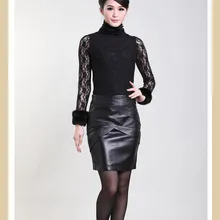 Svadilfari, новая мода, юбки из натуральной кожи, эластичные, сексуальные, до колена, облегающая юбка-карандаш для женщин, Черная