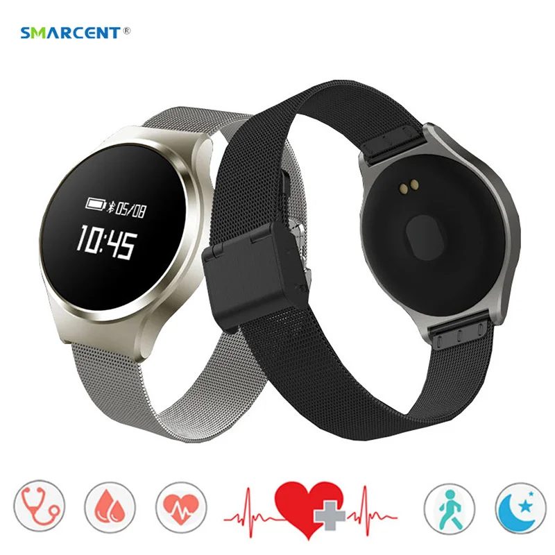 SMARCENT Smart Band Watch Bluetooth 4 0 Smart Wristband Heart Rate Blood Pressure Monitor Smartband Bracelet