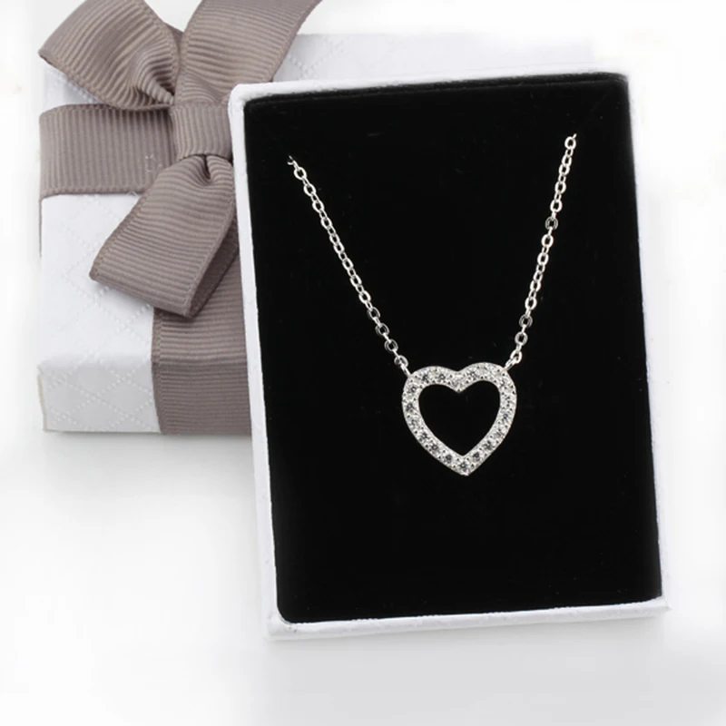 Aliexpress.com : Buy Heart Necklace 925 Sterling Silver Forever Love ...