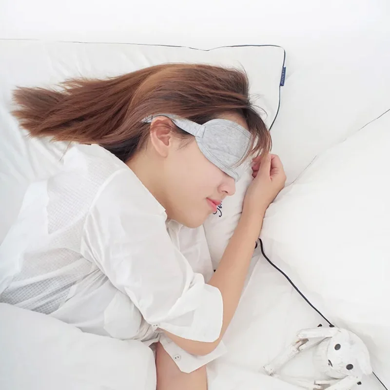 mijia 8H маска для глаз для путешествий офиса отдых помощи Портативный дышащий спальный очки крышка придавать ощущение прохлады хлопка льда