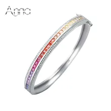 A & N Nunca Se Desvanecen de Ley 925 Pulsera De Plata Fina Pulsera Para La Madre Hermana Esposa Niñas Amor Multicolor Austria Crystal brazalete