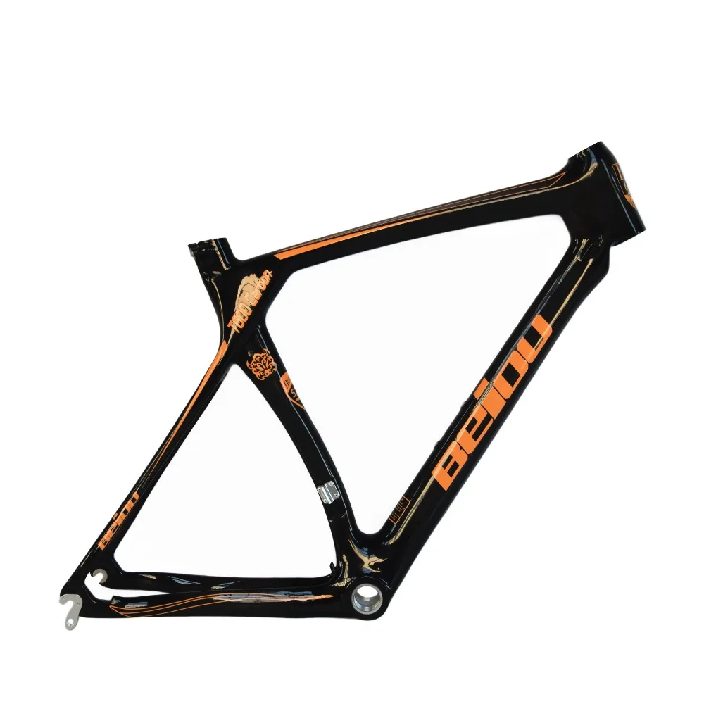 Flash Deal BEIOU Carbon Fiber Road Bike Frame with Fork Racing Bicycle Frame 700C BB86 Unibody internal Cable Routing T700 Ultralight B013A 11