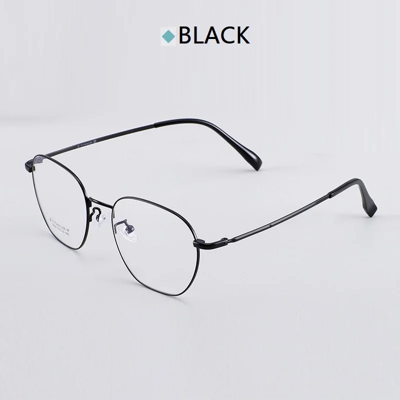 140 B титановая оправа для очков женские очки ультралегкие очки с полной оправой прозрачные оптические оправы очки оправа - Цвет оправы: black
