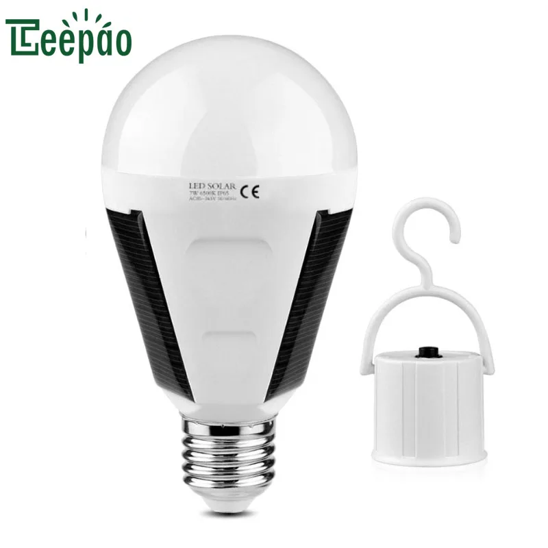 7W 12W Solar Power Light Portable Led Bulb Lamp Solar Energy Panel Hanging Outdoor Sunlight Garden Camping Tent Night Light outdoor courtyard solar power led hanging night light