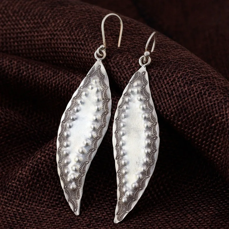 

2019 Direct Selling Limited Eas Fashion Jewelry S925 Thai Resto Ancient Ways Is Technology Big Edition Simple Moment A Eardrop