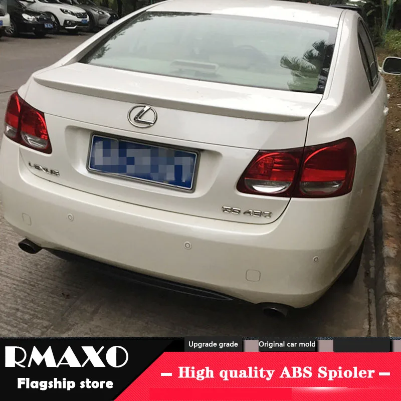 

For LEXUS GS300 GS350 GS430 Spoiler 2008-2013 LEXUS GS High Quality ABS Material Car Rear Wing Primer Color Rear Spoiler