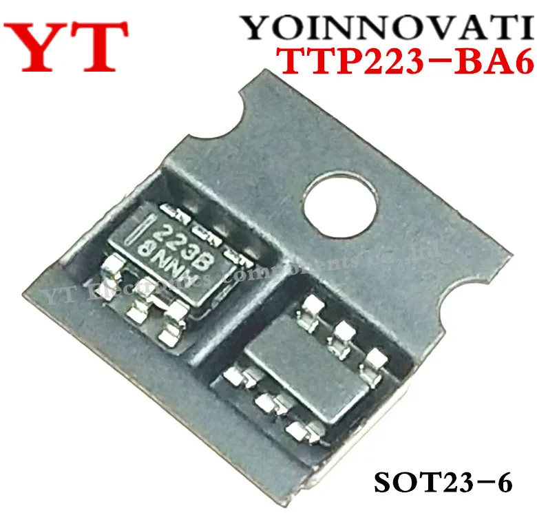 

Free shipping 200PCS New key touch-key IC compatible TTP223-BA6 TTP223 BA6 SOT23-6 Best quality