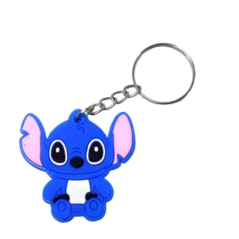 Llavero de silicona Anime llaveros llavero bolso llavero porte clef marvel llavero stitch chaveiro hello kitty cat