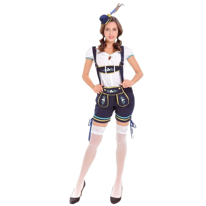 Немецкий праздничный костюм на Октоберфест Lederhosen платье для девушек в баре