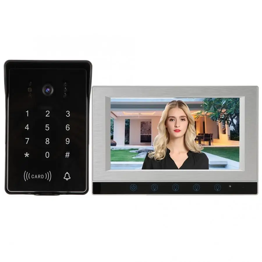 

7 Inch Intercom Video Doorbell Wifi High-Definition Door Phone System smart door bell motion sensor bell