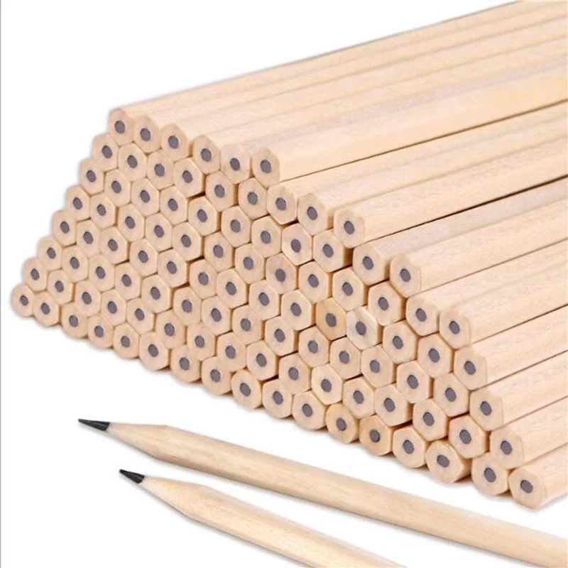 

Wood Pencil Non-Toxic Hexagonal Children'S Primary School Painting Writing HB Art Stationery Student Office Supplies 10 Pieces