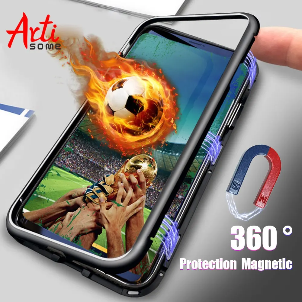 Artisome Магнитный Адсорбция дело для samsung Galaxy S9 S8 плюс Чехол Примечание 8 магнит из