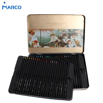 

Marco Raffine 36/48Colors Profesional Oil Color Pencil Lapis De Cor Art Colours Pencil Set for School Office Drawig Supplies