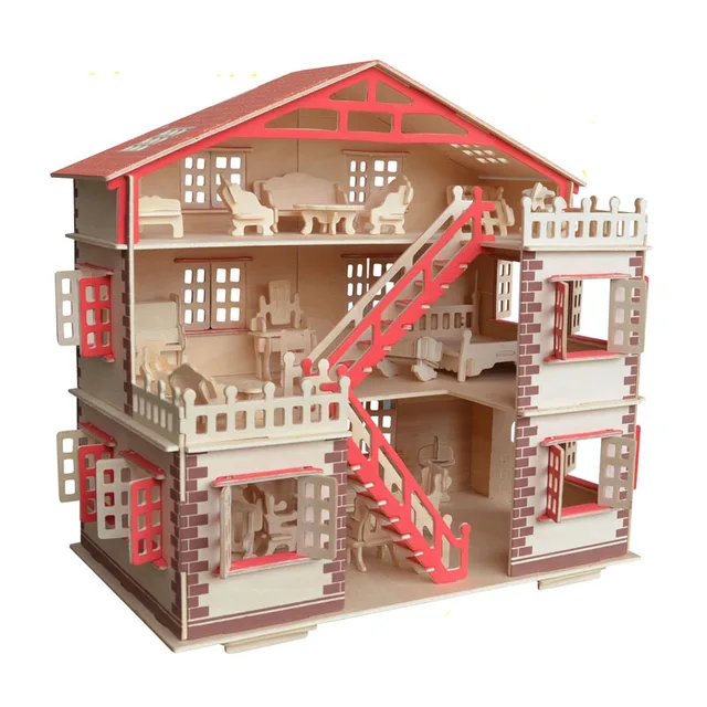 assembled doll house