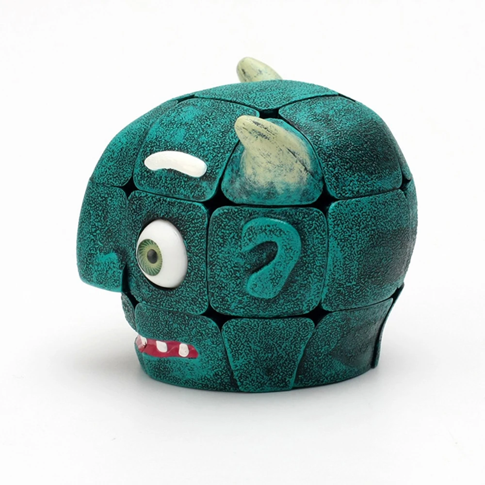 

Carni Chaak Devil Bull Head Stickerless Cube Fidget Cube 3*3*3 Magic Cube Puzzles Educational Toys for Children