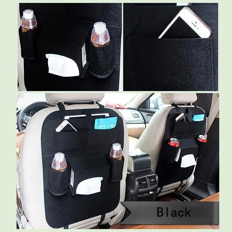 

Car Trunk Back Seat Storage Bag Backrest Pockets Protector Organizer High Capacity Multi-use Seat Back Organizer
