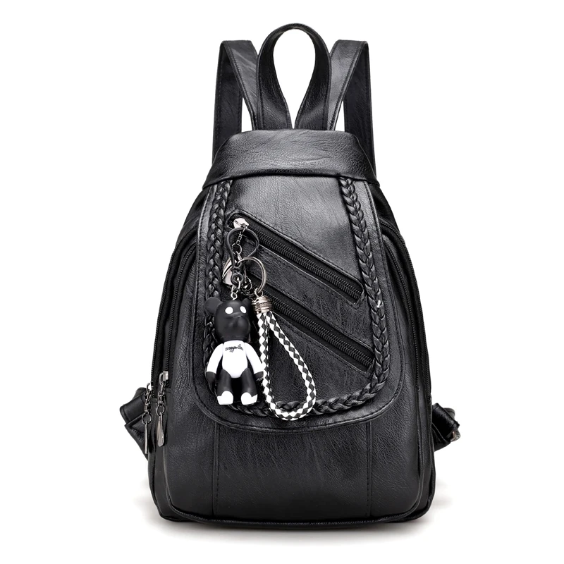 Для женщин Мода медведь рюкзак высокое качество из искусственной кожи Mochila Escolar