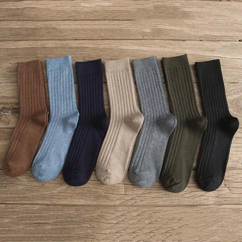 Men's Socks Combed Cotton Men Socks Male Business Dress Crew Sock Solid Color High Quality Cotton Men Socks Calcetines Men's Socks Combed Cotton Men Socks Male Business Dress Crew Sock Solid Color High Quality Cotton Men Socks Calcetines