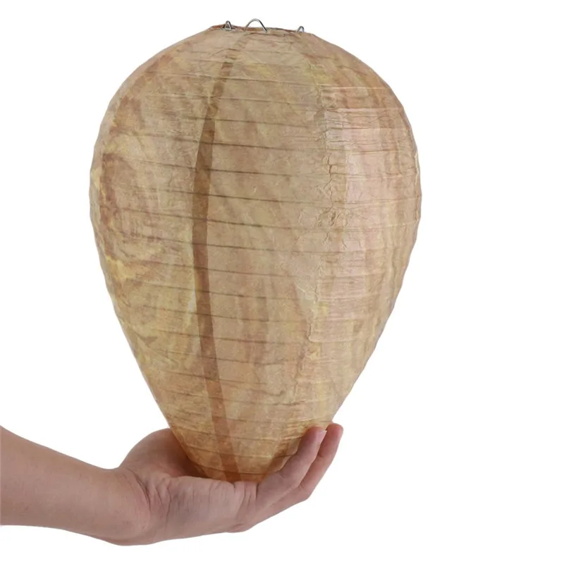 

Flying Hanging Wasp Bee Trap Fly Insect Simulated Wasp Nest Effective Safe Non-Toxic Hanging Wasp Deterrent For Wasps Hornets
