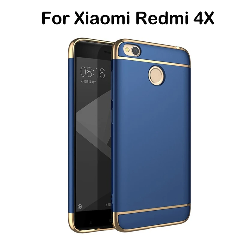 3 in 1 Case Cover For Xiaomi Redmi 4X Case 5.0 Back Cover 360 Degree Protection Ultra Thin Slim For Xiaomi Hongmi 4X Coque Women