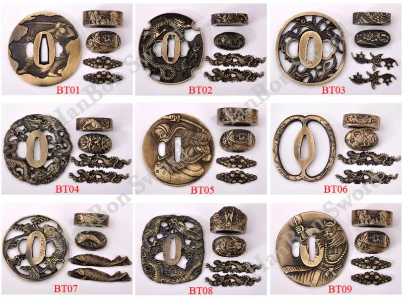 Специальное предложение меч из металлического сплава Guard Tsuba Fuchi Menuki Kashira