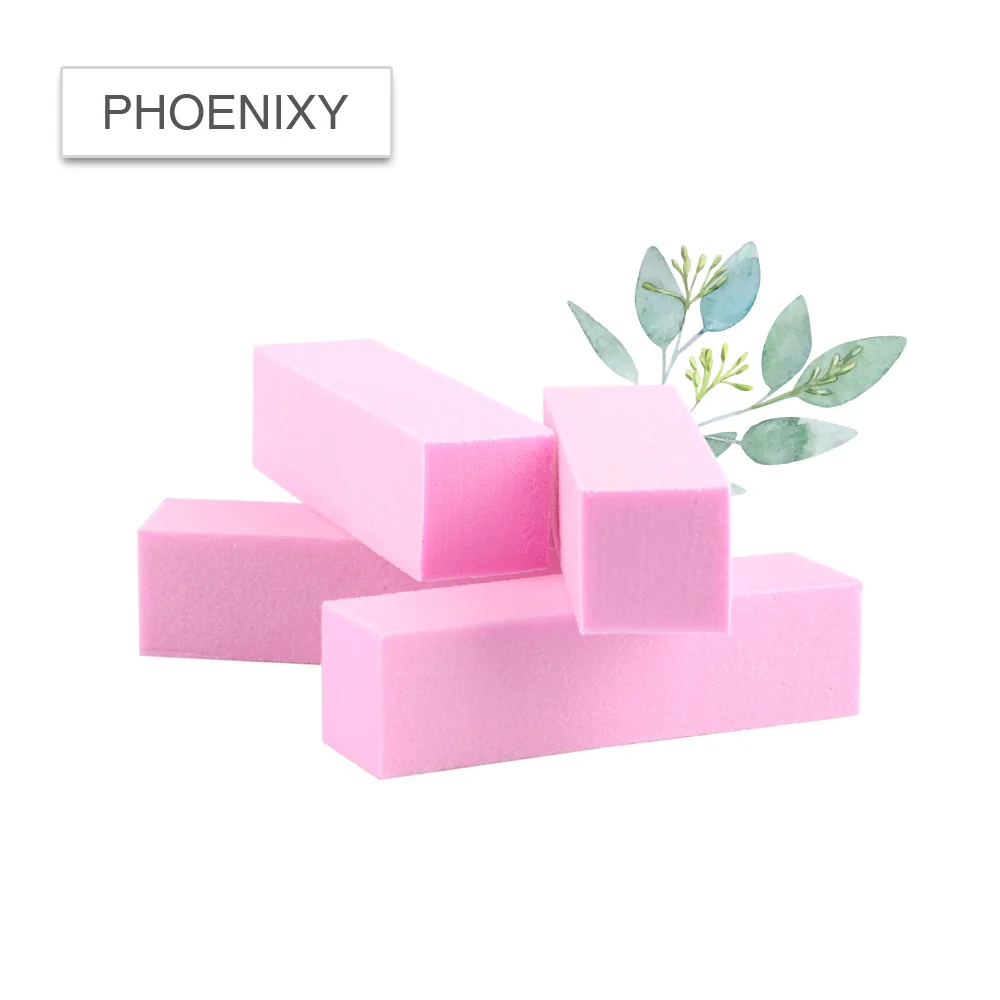 

Phoenixy 4 pieces/lot Buffer Block Sanding Sponge Nail File for UV Gel Nail Polish DIY Nail Art Pedicure White Nail Buffers File