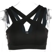 Для соблазнительных женщин, на бретелях Топ для йоги с ремешками спортивные бюстгальтеры пуш-ап ударопрочный спортивный бюстгальтер без рукавов майка для фитнеса Беговая спортивный бюстгальтер