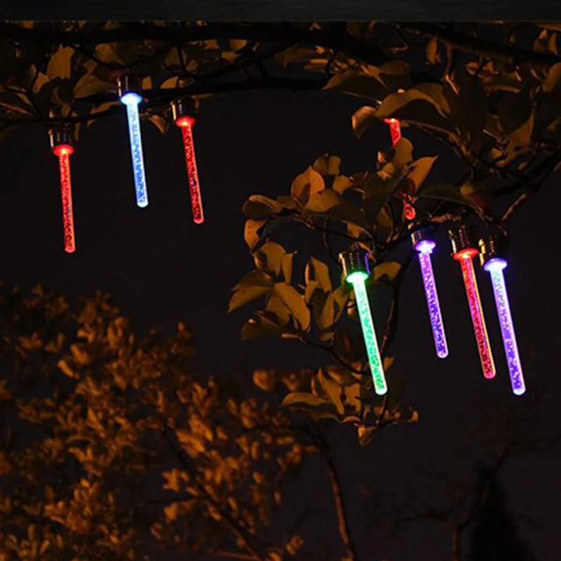 LED Solar light Hang Pendant Lights Colorful Outdoor Lamp Chandelier Christmas Party Tree Decor acrylic stick Garden Solar lamp (2)