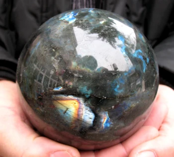 

1820g NATURAL Labradorite Crystal Sphere Ball Gem Stone