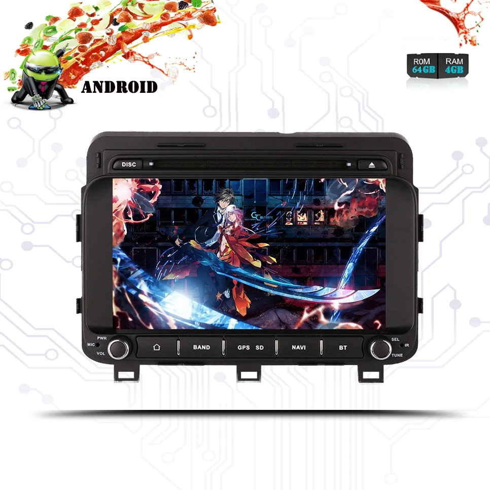 Excellent 4GB+64GB Android 9.0 Car DVD CD Video player headunit For Kia OPTIMA K5 2014+ Gps navi 3/4g lte mirror swc rds bt aux sd usb 2